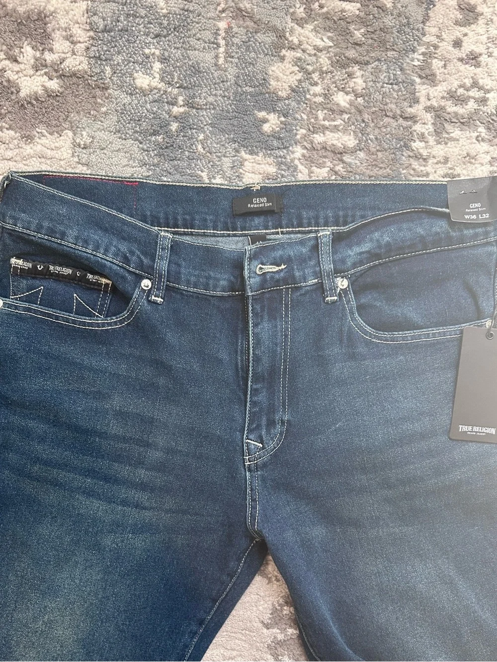 True Religion Geno Relaxed Slim Jeans- Men